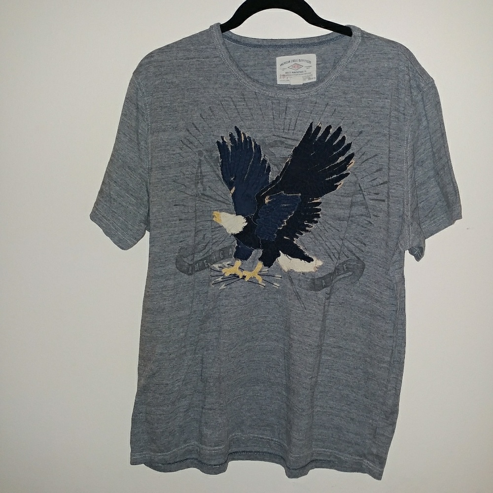 Men's Gray American Eagle T-Shirt